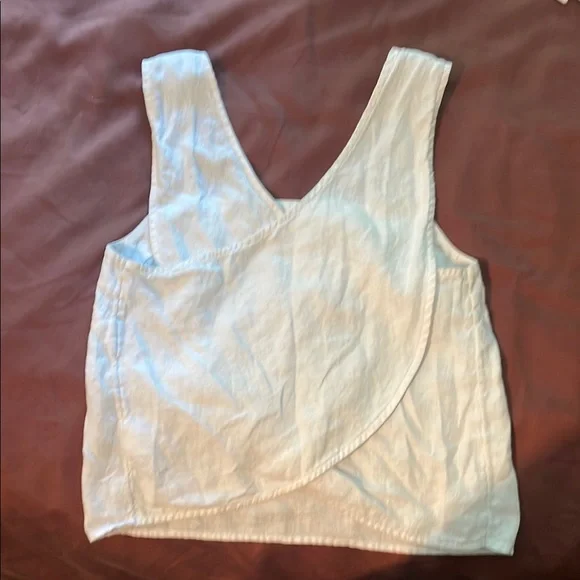 NWT Madewell 100% Linen Cross-Back Sleeveless Top - Picture 7 of 7